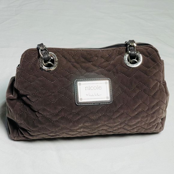 Nicole Miller Brown Polyester Handbag - Picture 1 of 4